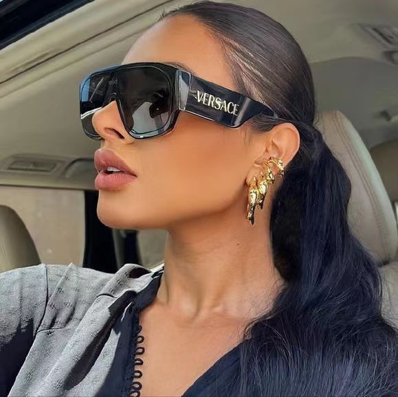 Unisex einteilige große Fassung Fashion Sonnenbrille