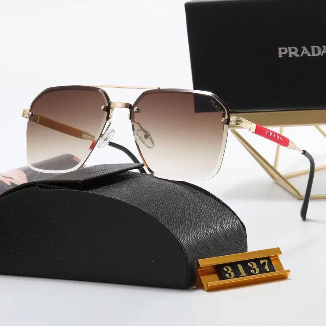 Hot new metal frame square lens sunglasses