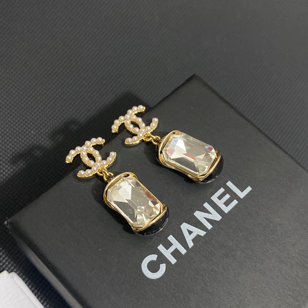 Ohrringe Kristall Vintage
