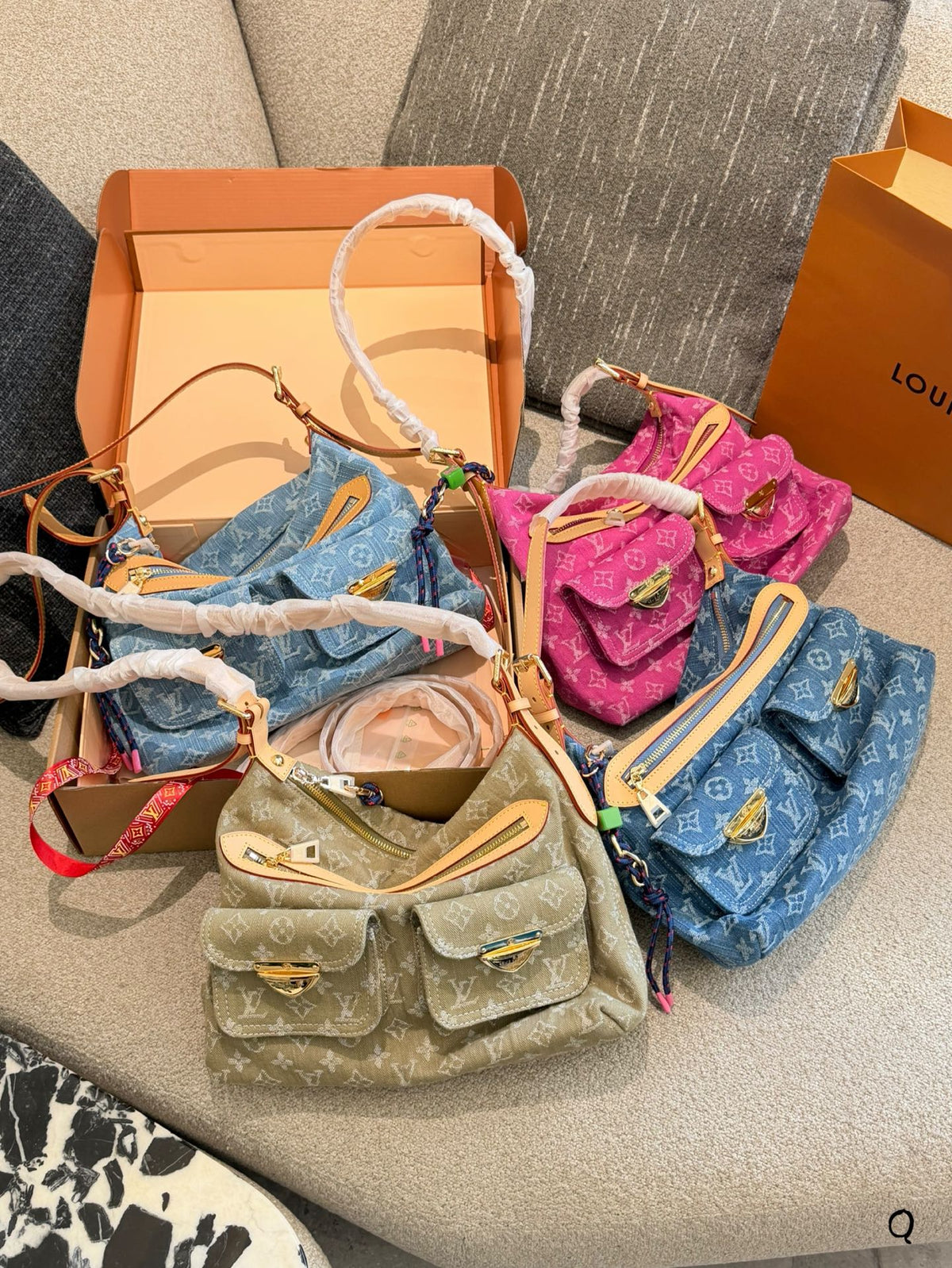 Vintage Denim Baggy Shoulder Bag đź’™