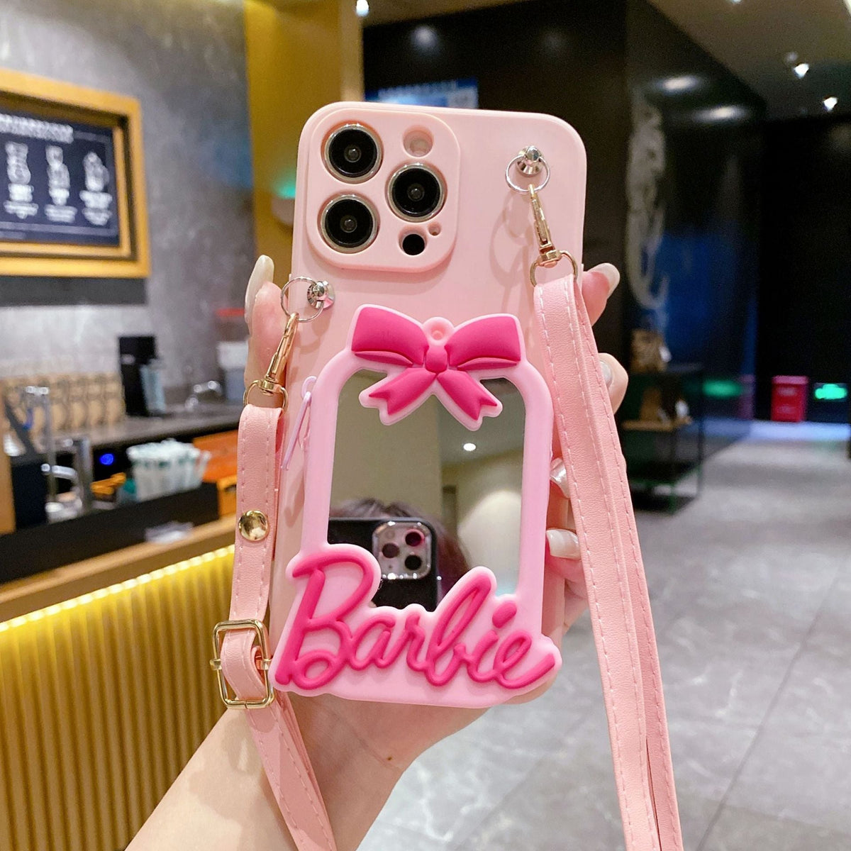 Crossbody-Spiegelmünzbörsen-Etui