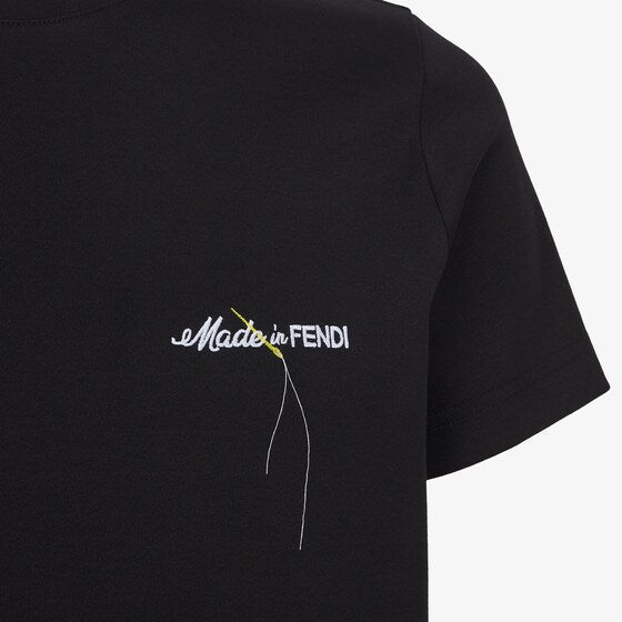 T-Shirt mit weißem Buchstabenprint