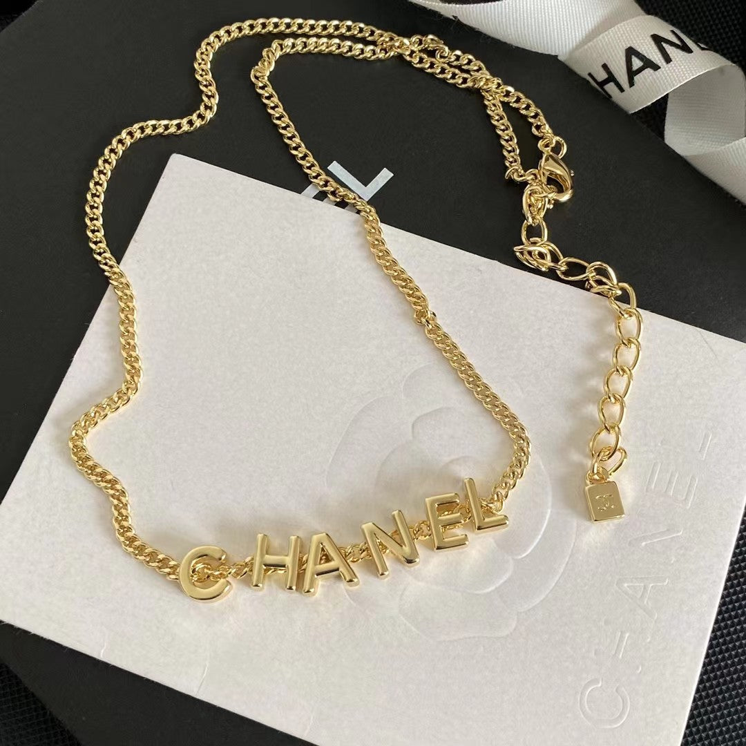 Mode Gold Buchstabenkette