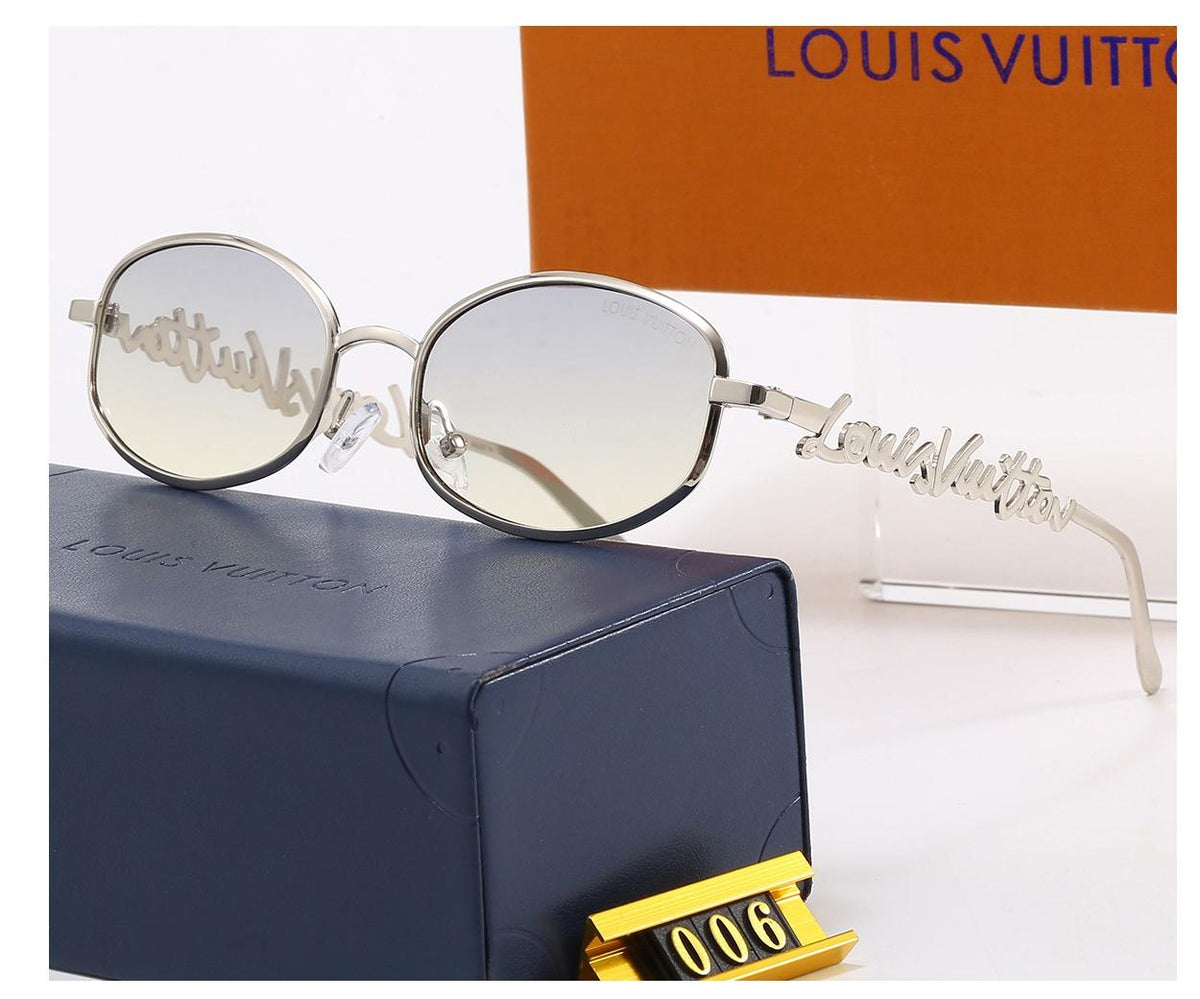 Vintage Ovale Metallrahmen Sonnenbrille, Retro UV400 Polarisierte Fashion-Sonnenbrille 006