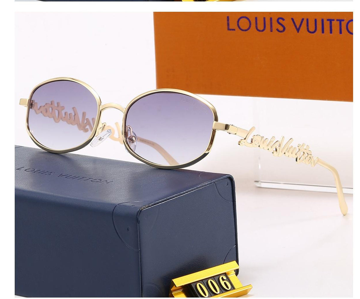 Vintage Ovale Metallrahmen Sonnenbrille, Retro UV400 Polarisierte Fashion-Sonnenbrille 006