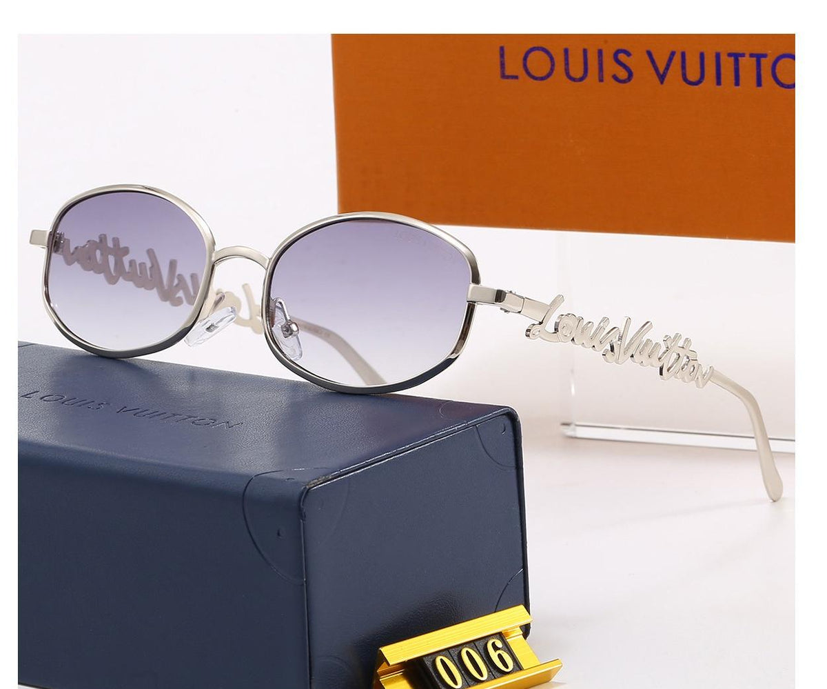 Vintage Ovale Metallrahmen Sonnenbrille, Retro UV400 Polarisierte Fashion-Sonnenbrille 006