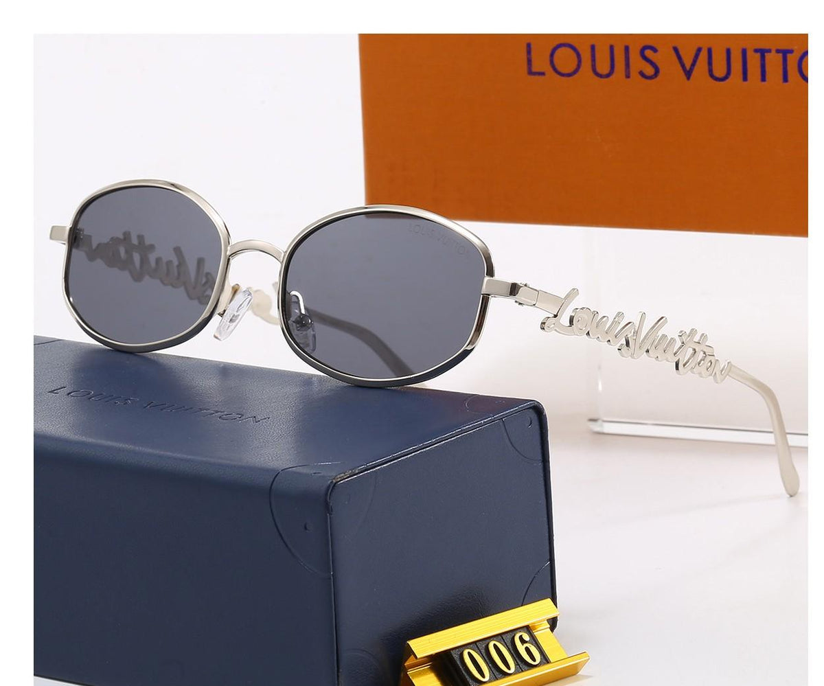 Vintage Ovale Metallrahmen Sonnenbrille, Retro UV400 Polarisierte Fashion-Sonnenbrille 006
