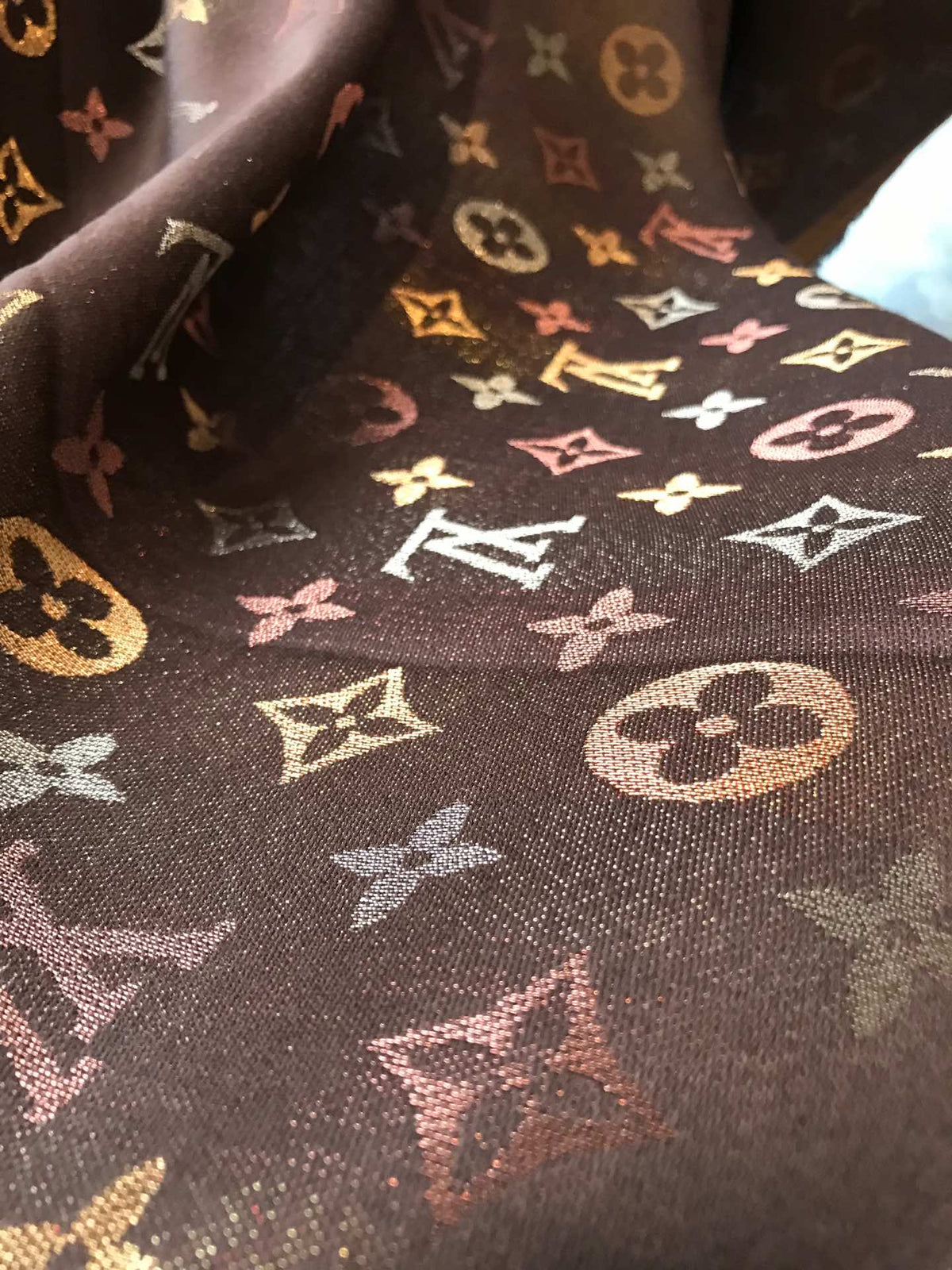 Shine Monogram Kaschmirschal