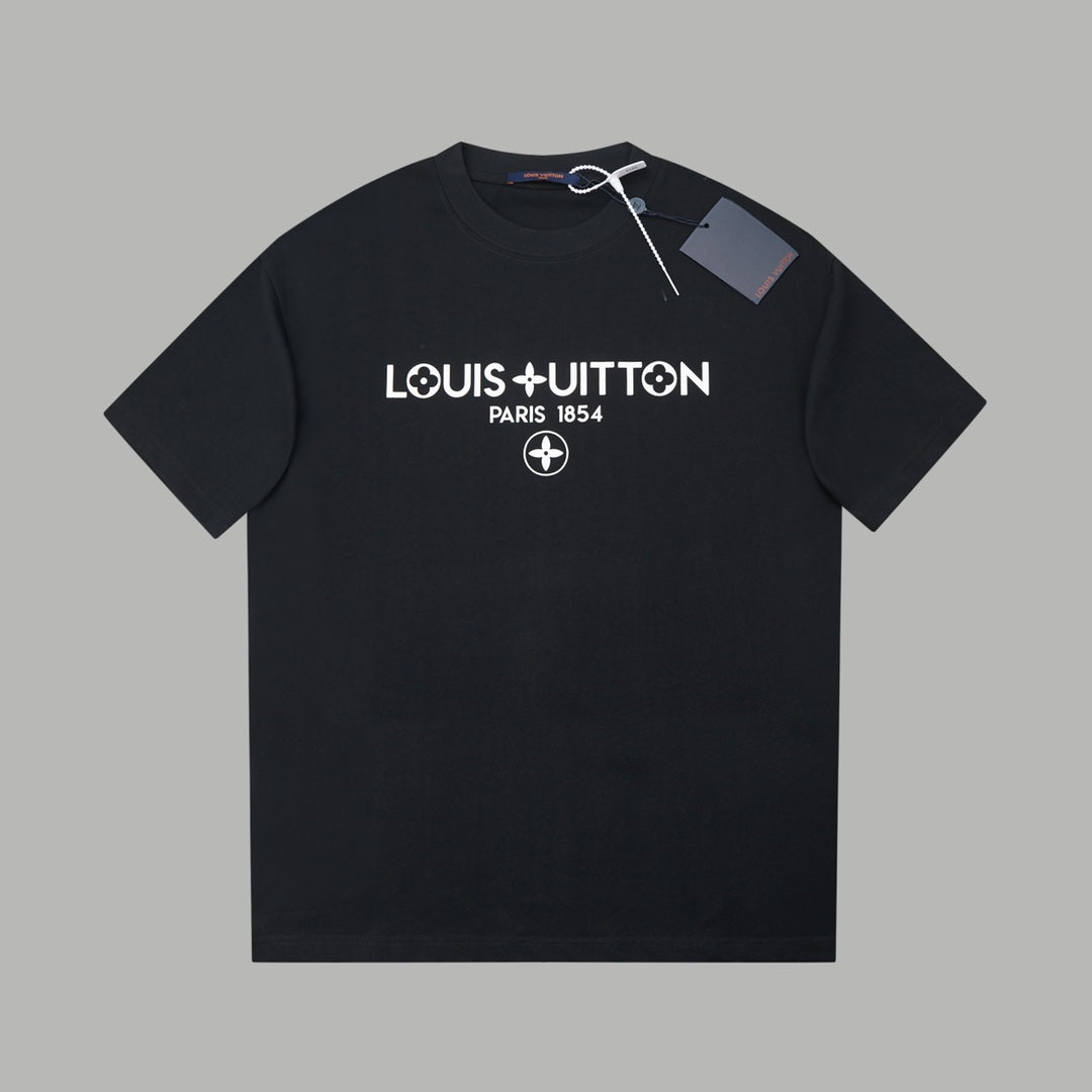 T-Shirt mit einfachem Buchstaben-Print