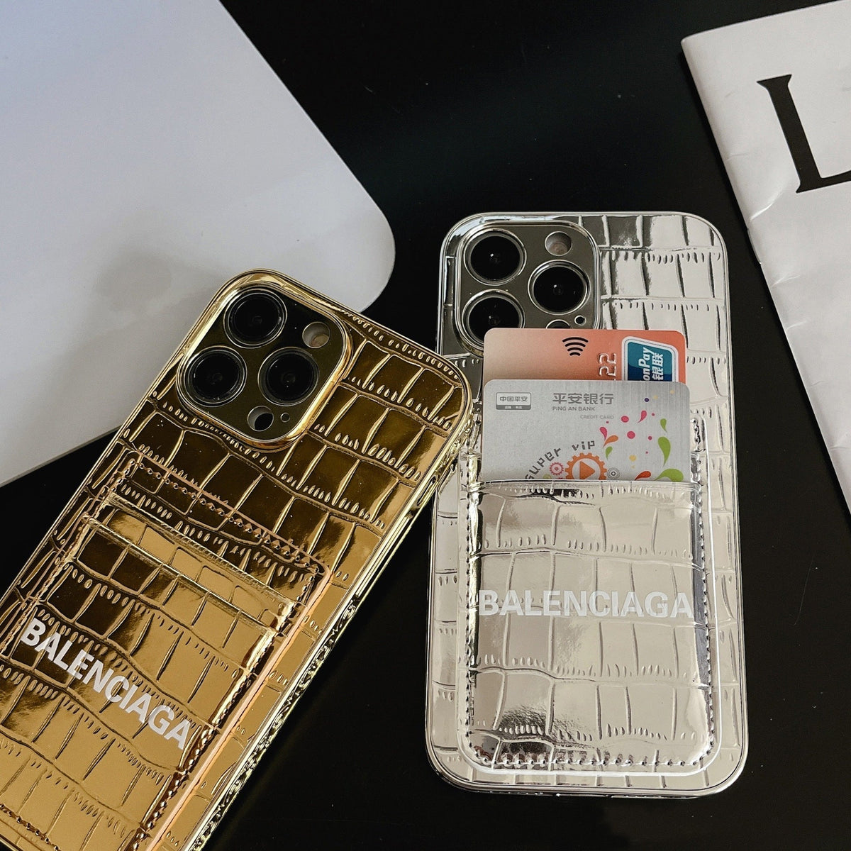 Luxuriöses Etui aus Lackleder