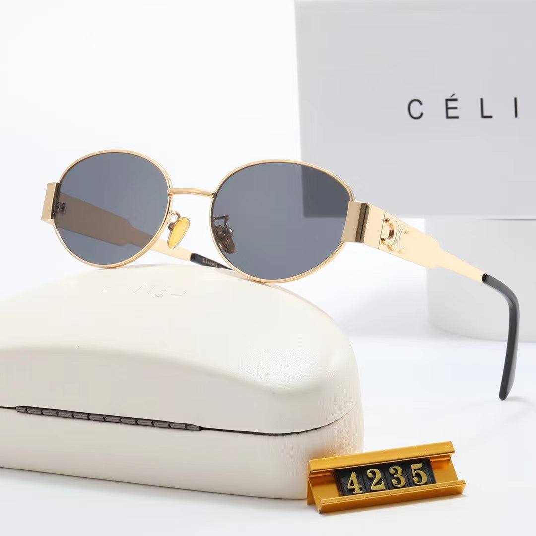 Neue Retro-Metallsonnenbrille