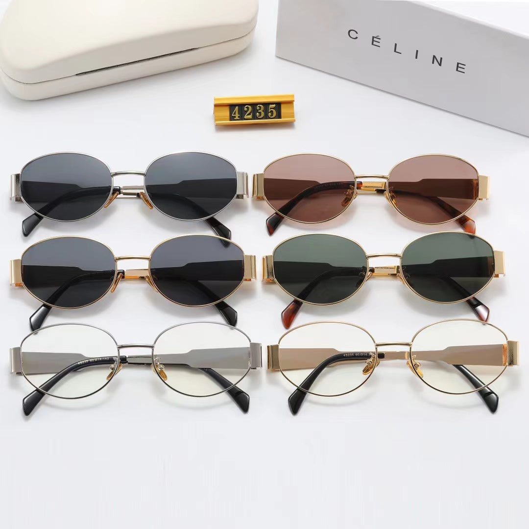 Neue Retro-Metallsonnenbrille