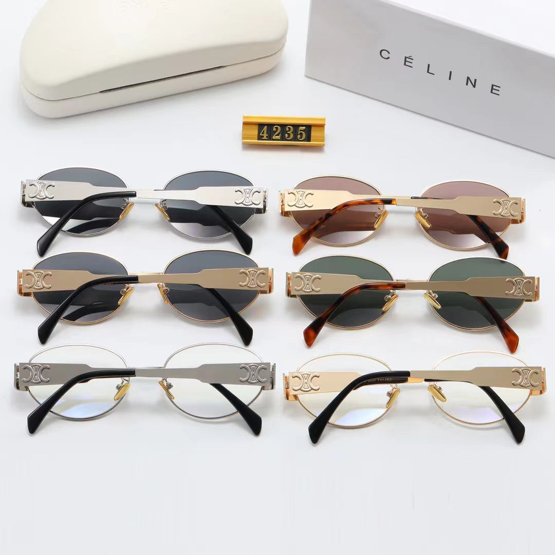 Neue Retro-Metallsonnenbrille