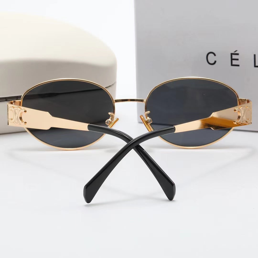 Neue Retro-Metallsonnenbrille