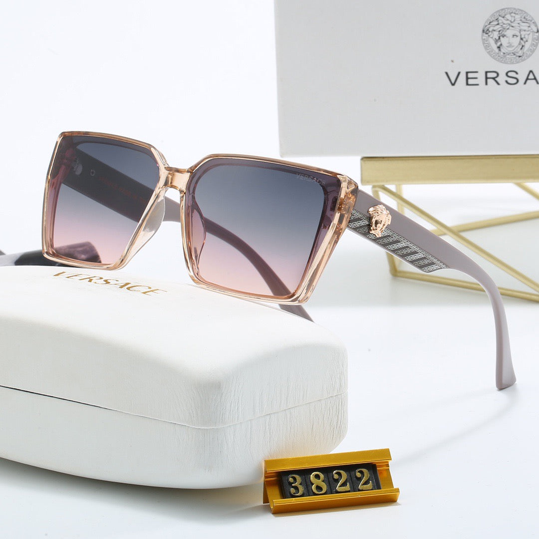 Vintage Eckige Medusa Sonnenbrille