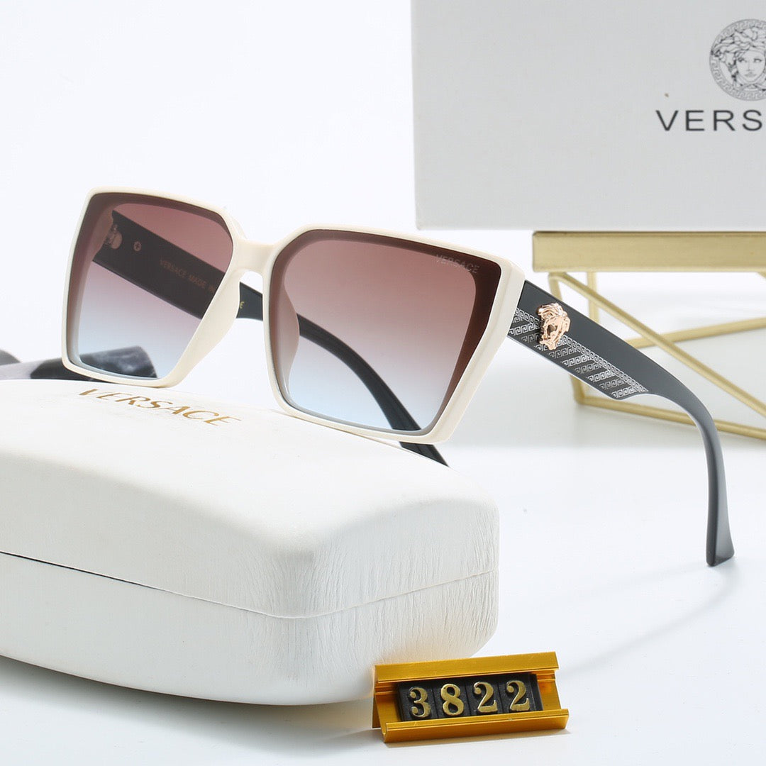 Vintage Eckige Medusa Sonnenbrille