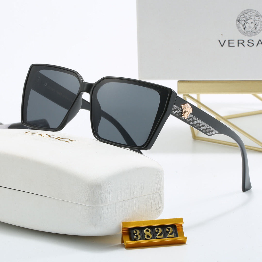 Vintage Eckige Medusa Sonnenbrille