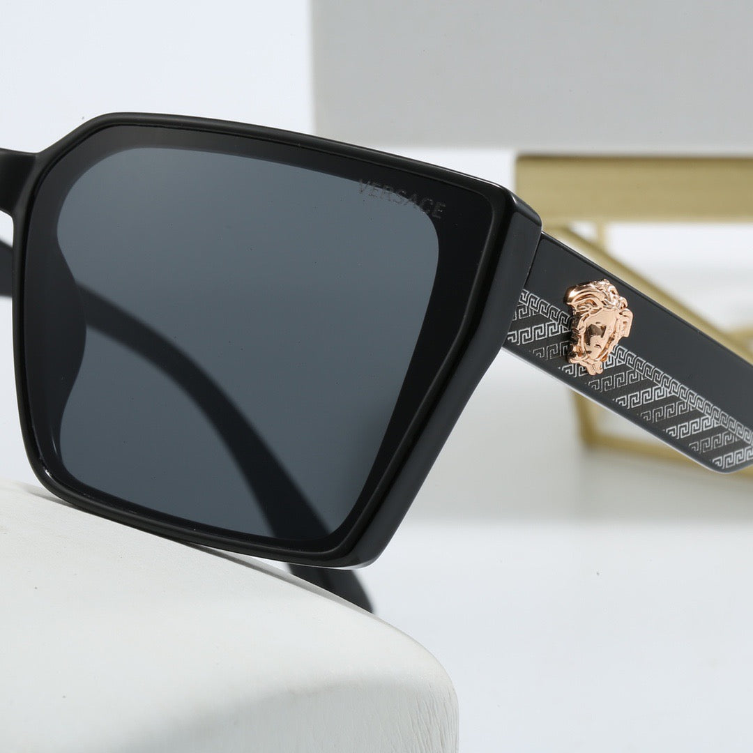 Vintage Eckige Medusa Sonnenbrille