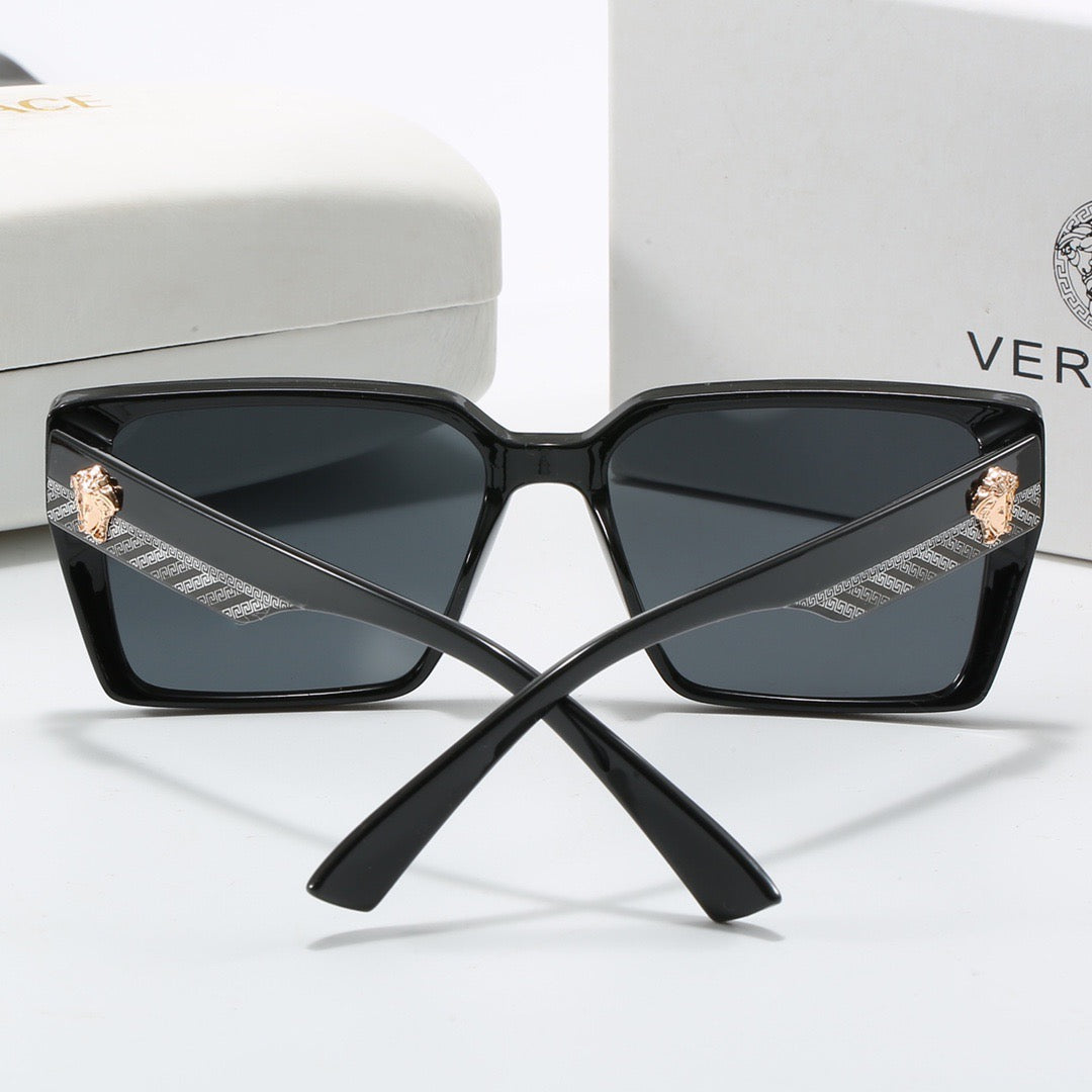 Vintage Eckige Medusa Sonnenbrille