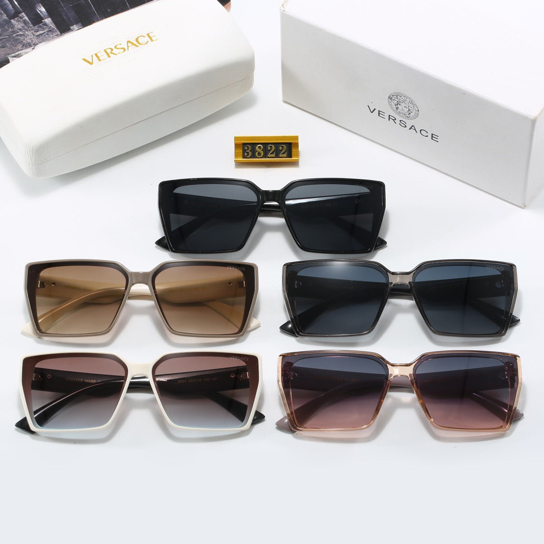 Vintage Eckige Medusa Sonnenbrille