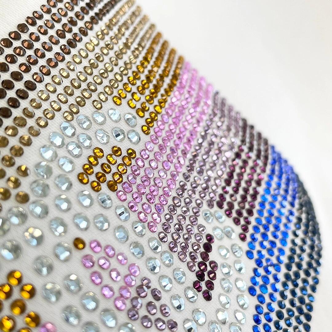 Regenbogen Hot Diamond Kurzarm