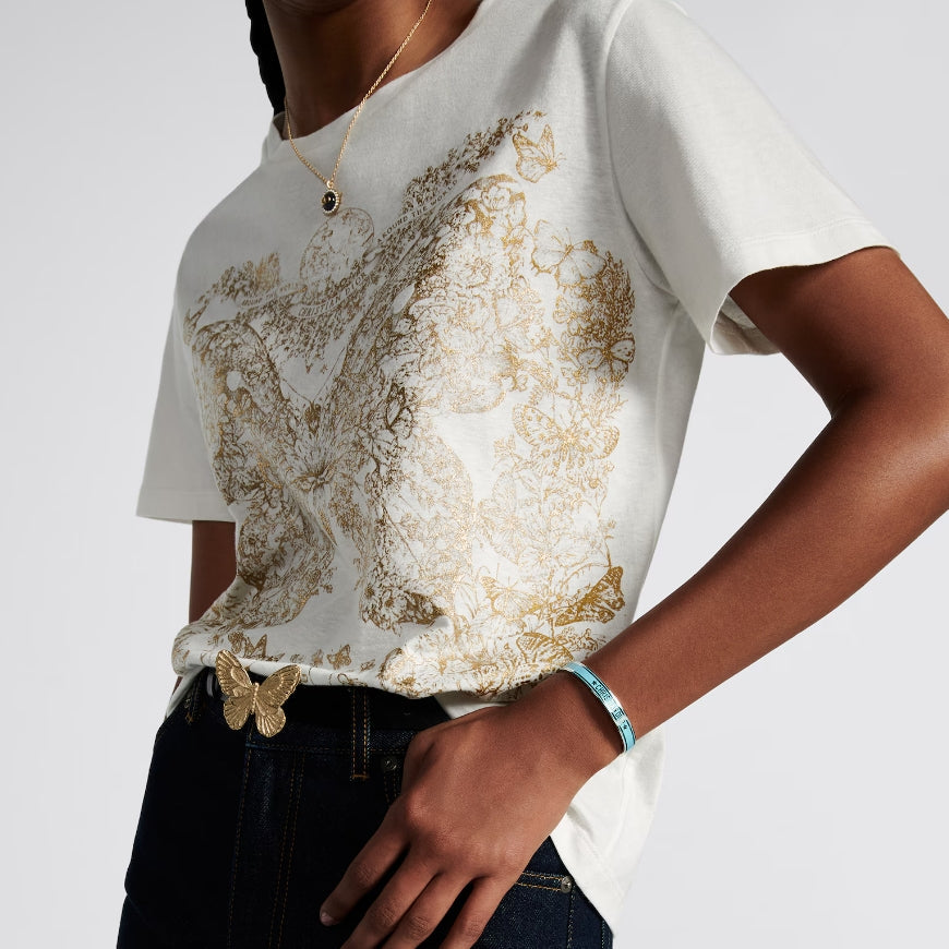 Butterfly Around the World Damen T-Shirt mit Motiv