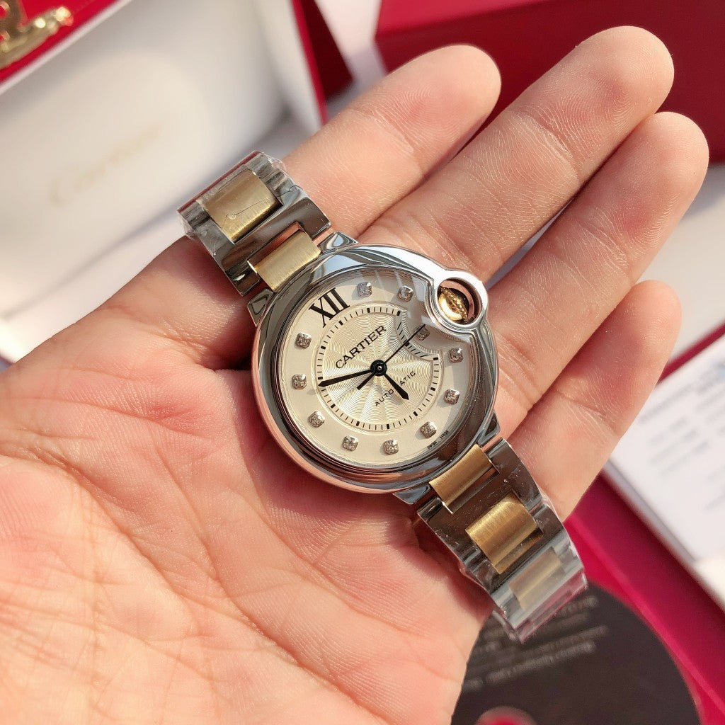 Steel Mechanical Watch 11 Style Options Crystal Marker Design Elegant Luxury Look