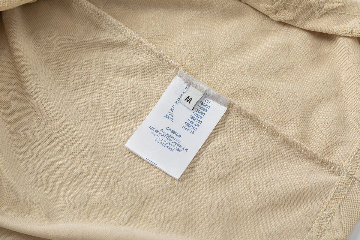T-Shirt aus Baumwollfleece mit Schachbrettmuster