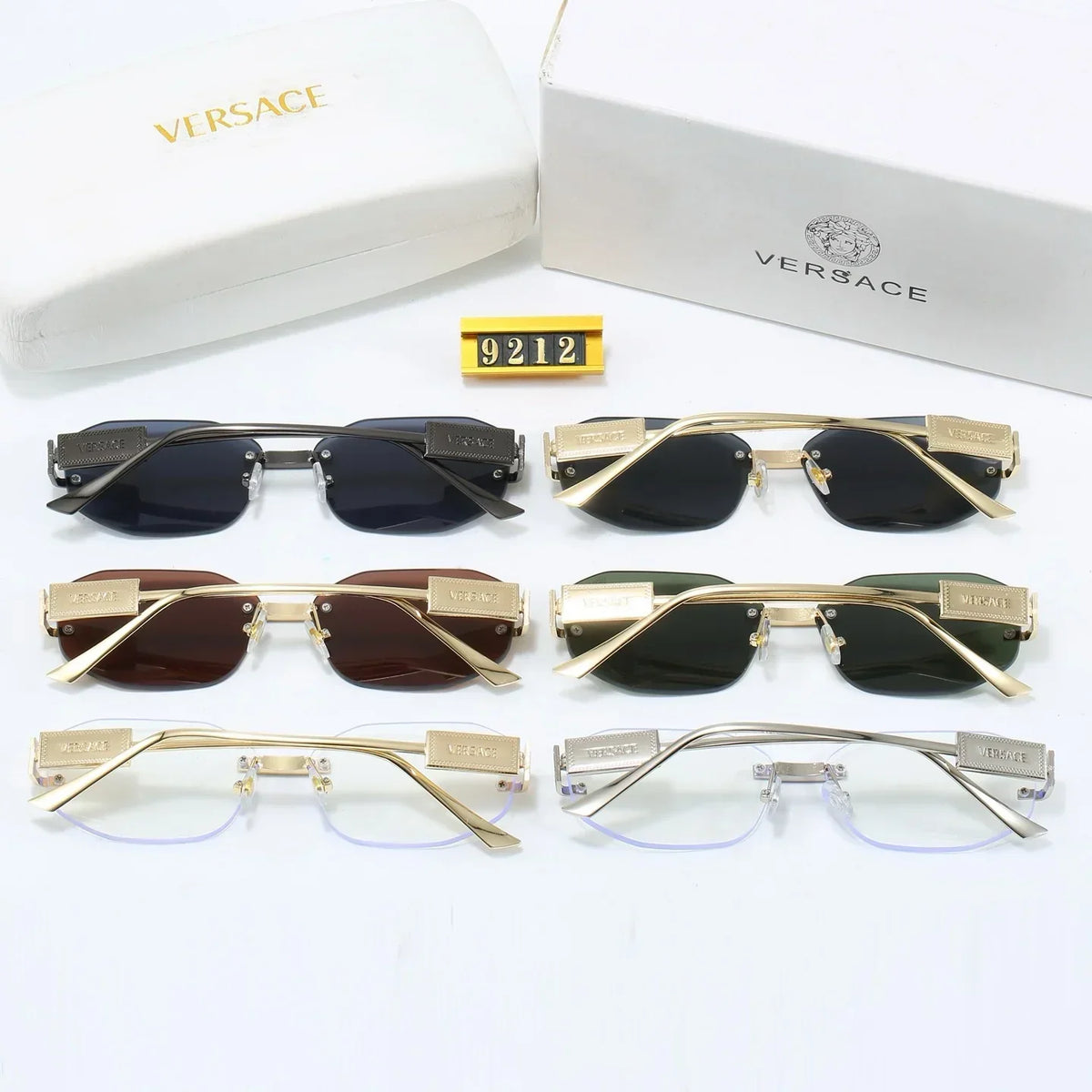 6 Farben trendige Sonnenbrille 9212