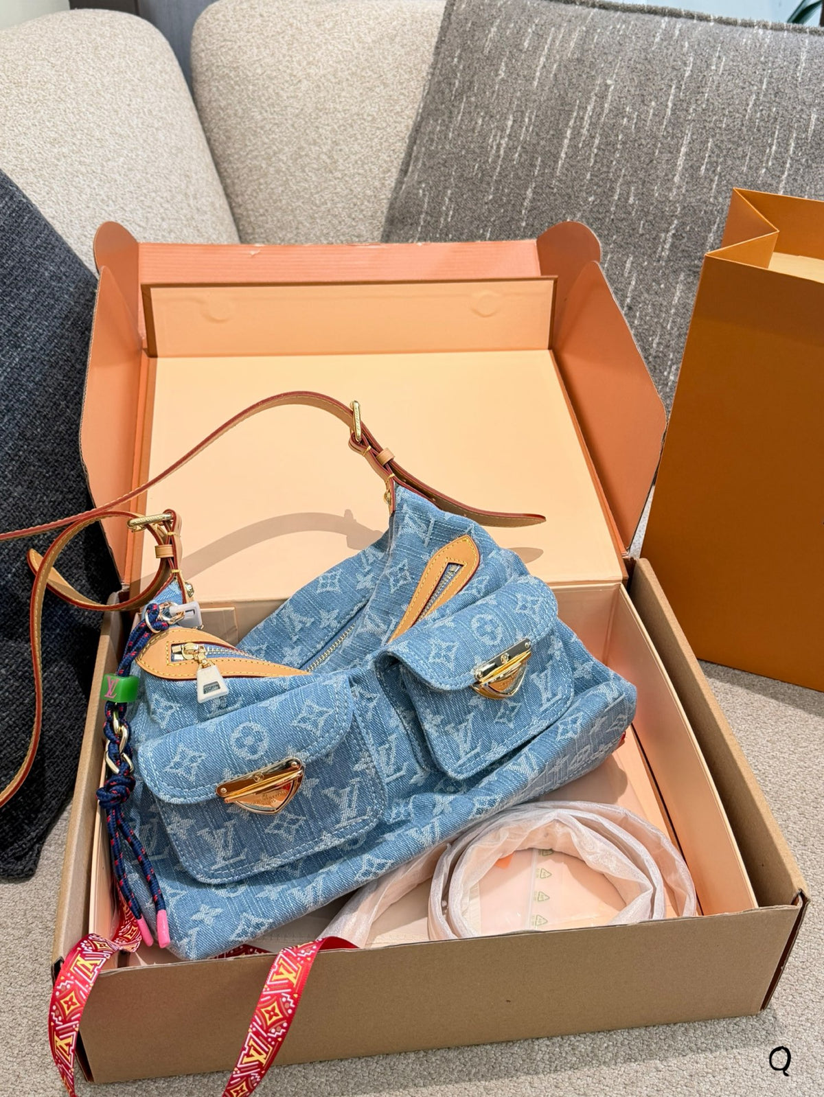 Vintage Denim Baggy Shoulder Bag đź’™