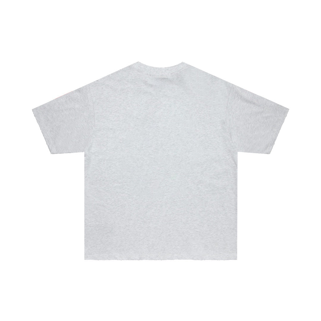 Solid color love short sleeve T-shirt