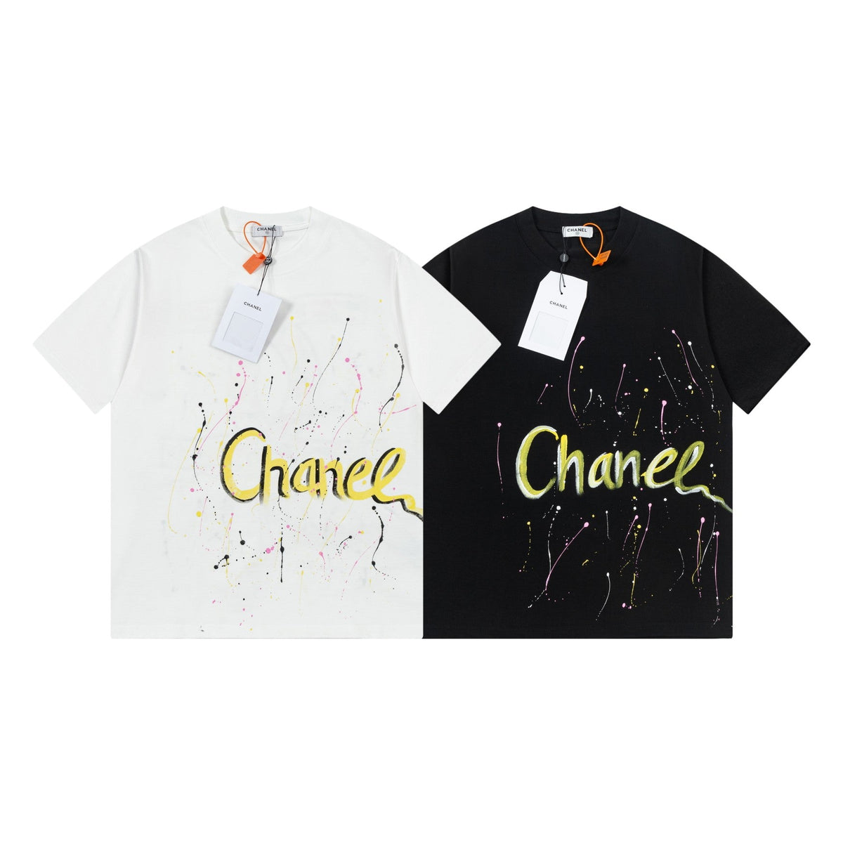 Buntes handgemachtes Graffiti-T-Shirt