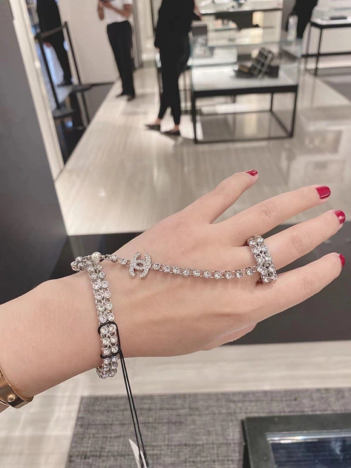 Armband Ring Siamesische Kette