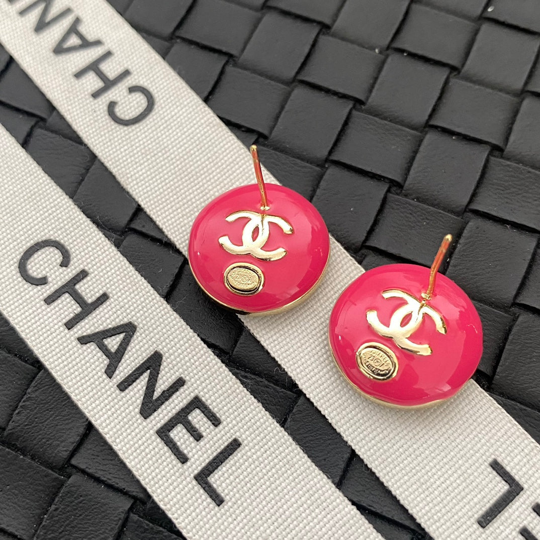 Ohrstecker "Pink Glitter" mit Farbverlauf