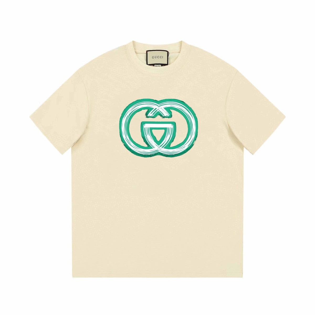 Klassisches grünes bedrucktes T-Shirt (bevorzugt Sommer)