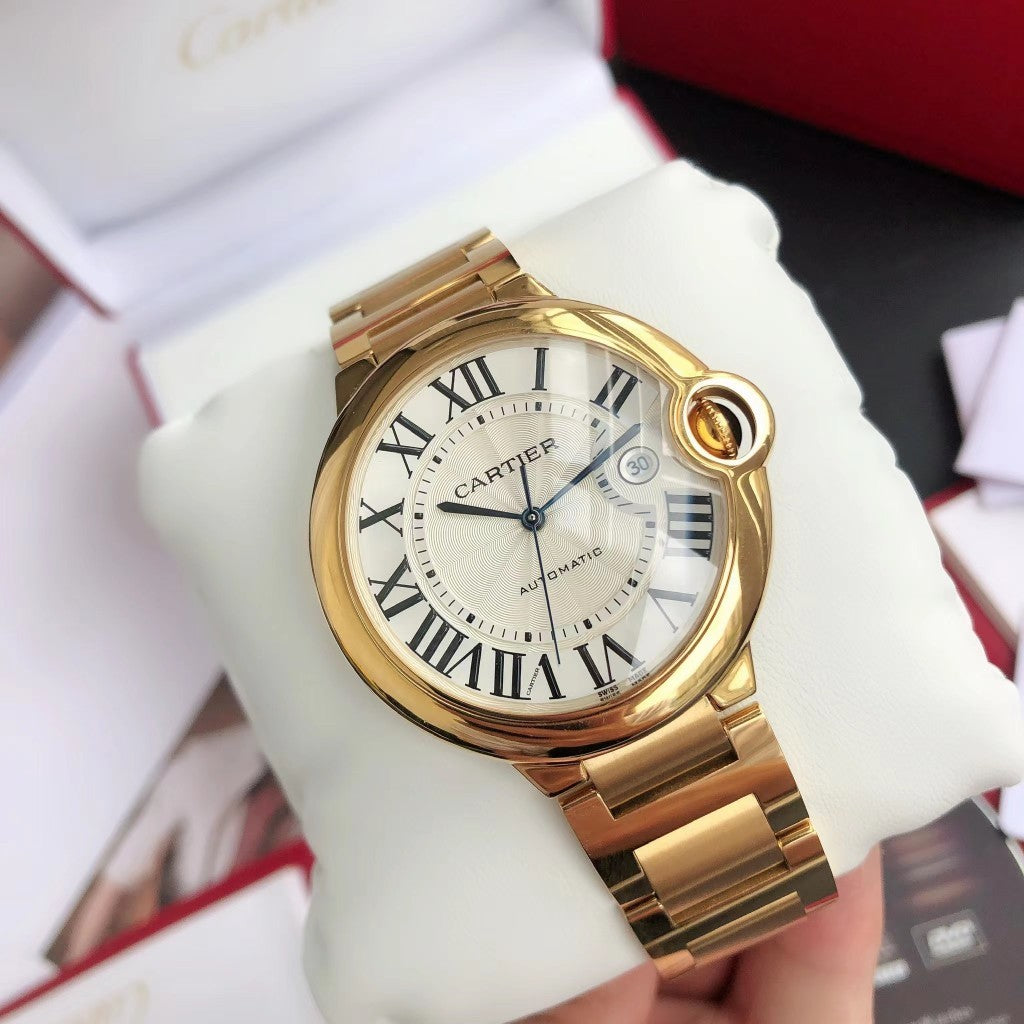 Premium Stainless Steel Mechanical Watch 12 Style Options Roman Numeral Design Classic Luxury Look