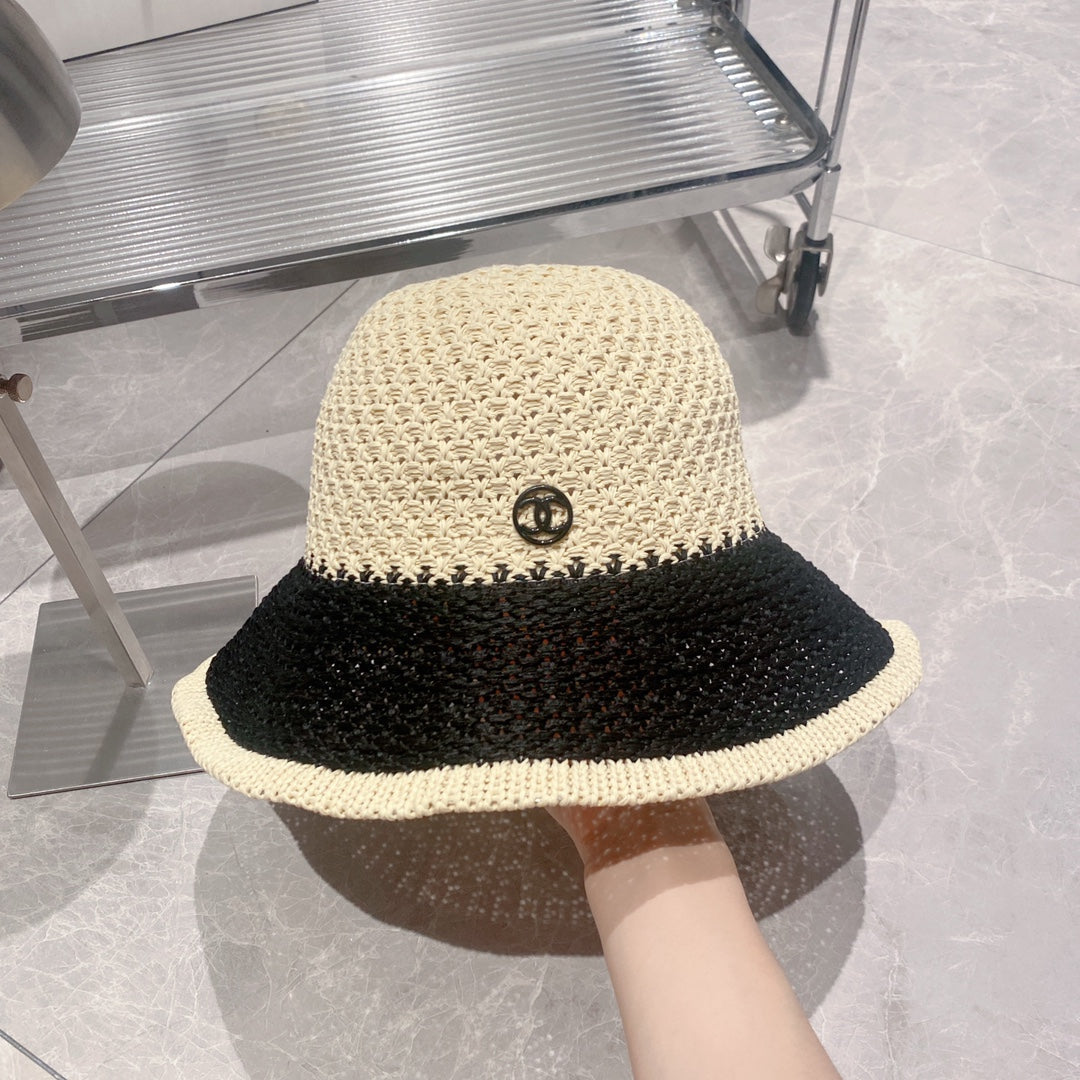 Fashion Straw Bucket Hat