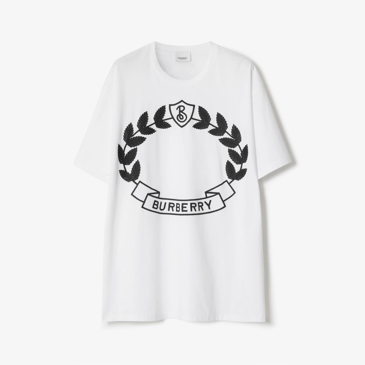 Baumwoll-T-Shirt mit Eichenblatt-Wappen
