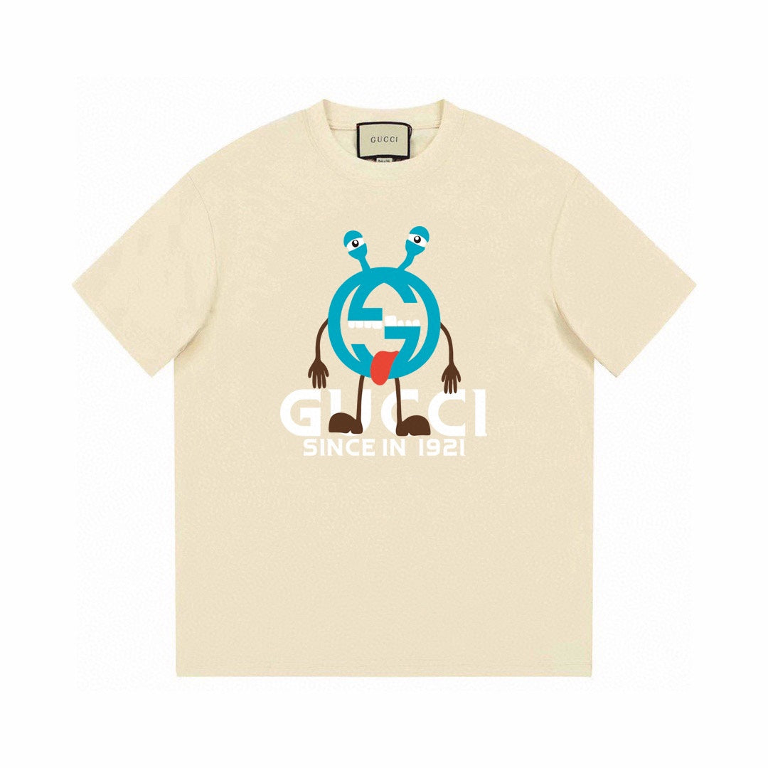 T-Shirt mit Cartoon-Mann-Print
