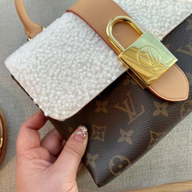 Locky Lambswool Leather Bag