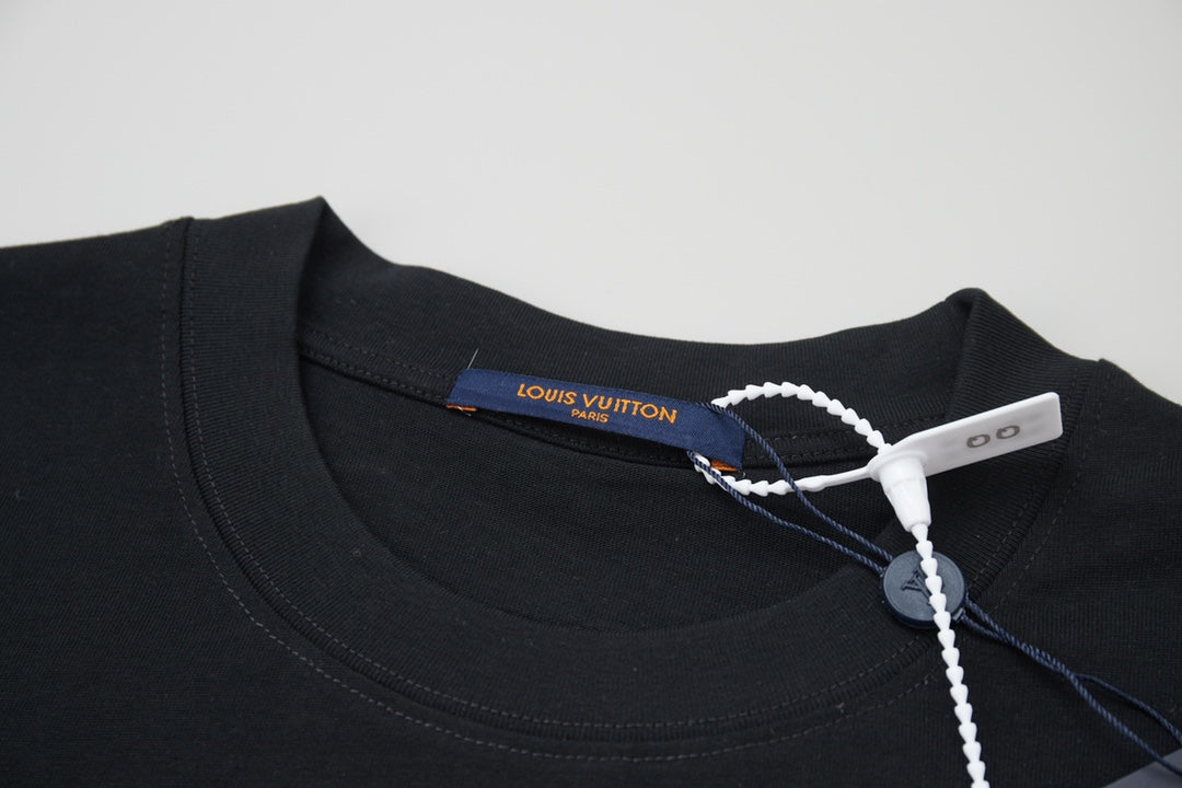 T-Shirt mit einfachem Buchstaben-Print