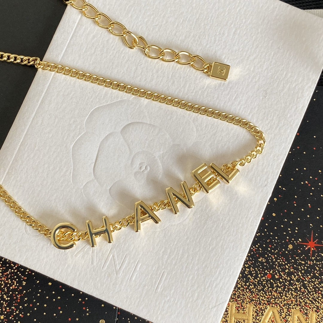 Mode Gold Buchstabenkette