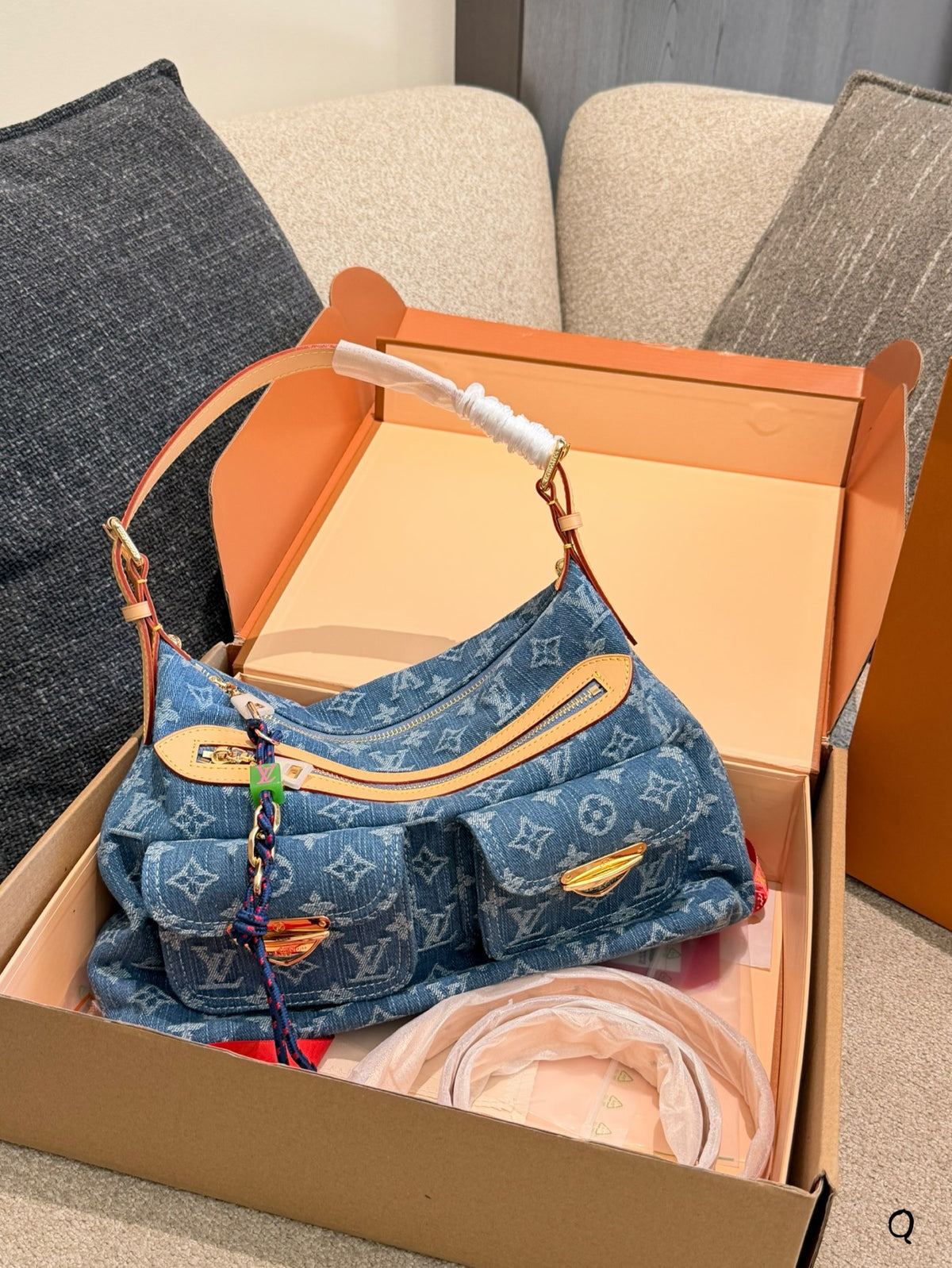 Vintage Denim Baggy Shoulder Bag đź’™