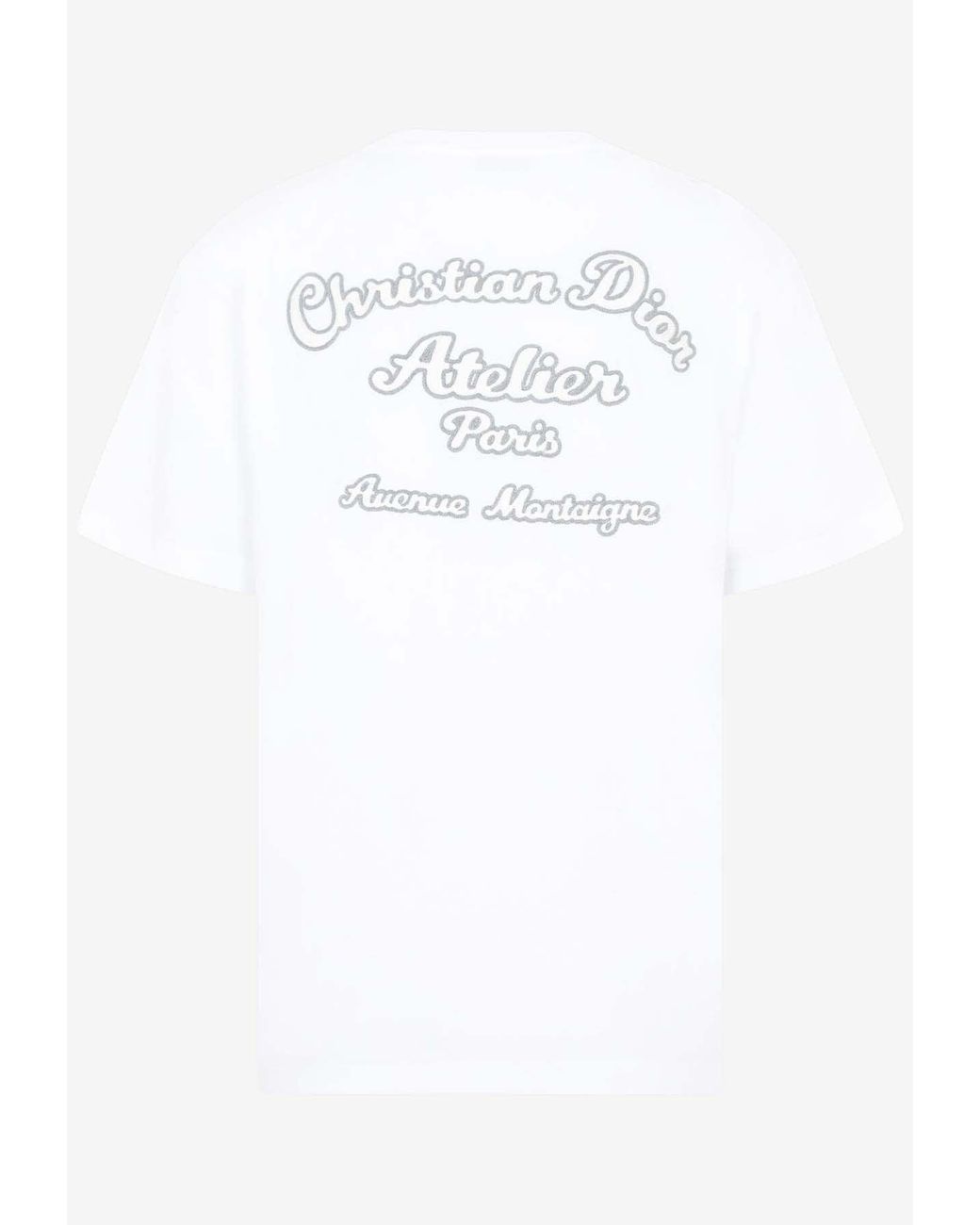 Weißes Rundhals-T-Shirt