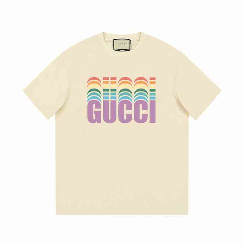 Regenbogen-Druck-T-Shirt