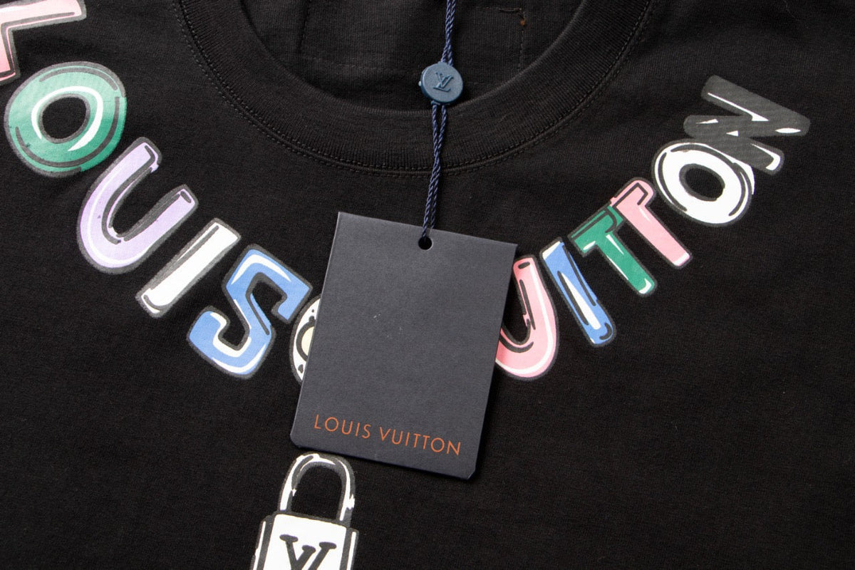 T-Shirt mit Ketten-Print