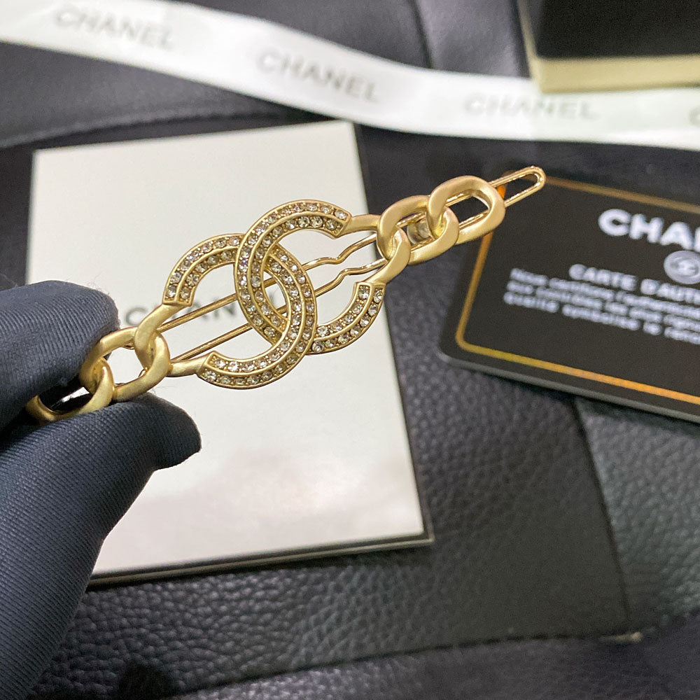 Diamant-Doppel-C-Haarspange
