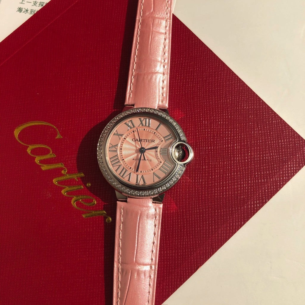 Premium Steel Mechanical Watch 8 Style Options Crystal Bezel Design Elegant Luxury Look