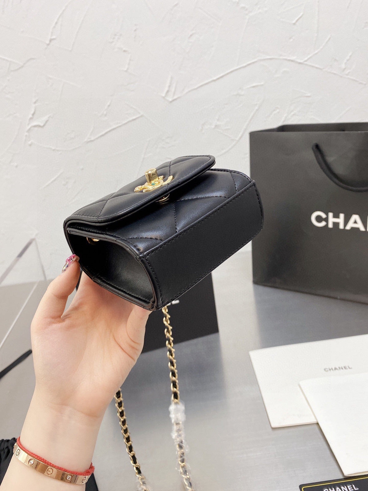 Mini-Box-Ketten-Tasche
