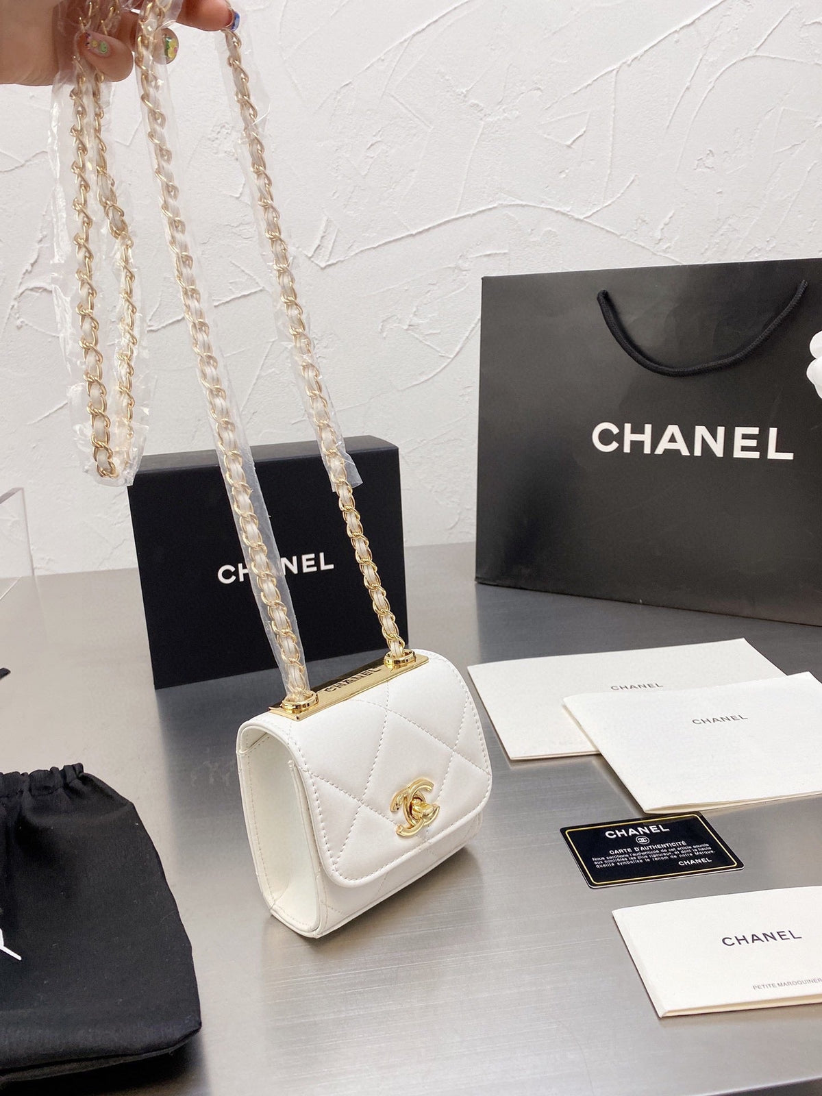 Mini-Box-Ketten-Tasche